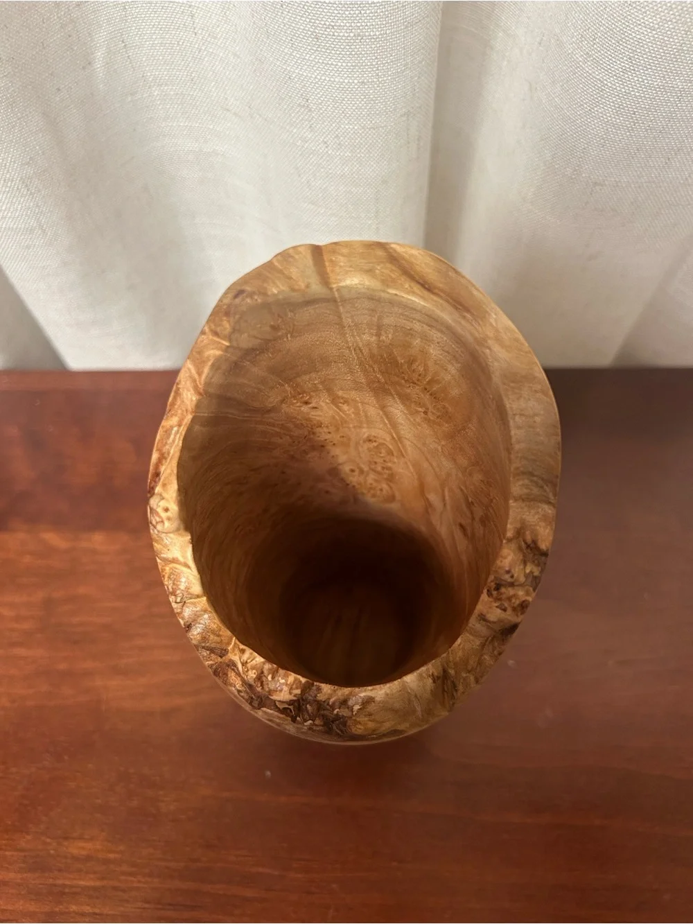 Wood Vase | Handcrafted Maple Burl Live Edge Rustic Home Decor